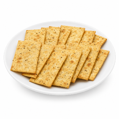 Sainsbury's Food Cupboard Biscuits Savoury All Salt & Black Pepper Crackers