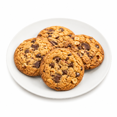 Sainsbury's Food Cupboard Biscuits Sweet All Chocolate Chunk & Hazelnut Cookies Taste the Difference
