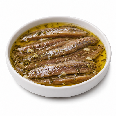 Sainsbury's Food Cupboard Fish All Tinned Anchovies in Olive Oil with Herbs and Garlic