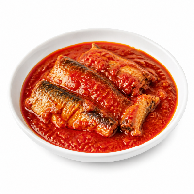Sainsbury's Food Cupboard Fish All Tinned Mackerel Fillets in Spicy Tomato Sauce