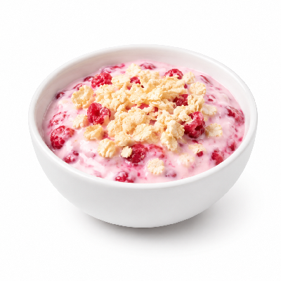 Sainsbury's Food Cupboard Snack Pots Fruit Bowl Yogurt Flakes Raspberry