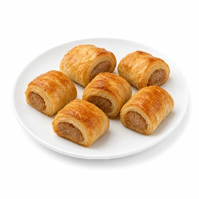 Sainsbury's Fresh Food 6 Reduced Fat Snack Sausage Rolls