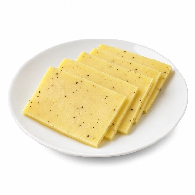 Sainsbury's Fresh Food Cheese Cheddar Sliced & Black Pepper Slices
