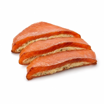 Sainsbury's Fresh Food Fish Hot Smoked Stuffed Salmon Slices