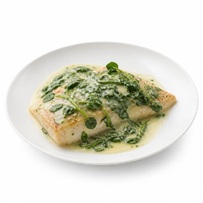 Sainsbury's Fresh Food Fish Watercress & Creme Sauce