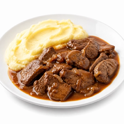 Sainsbury's Fresh Food Healthier Liver & Mash Be Good to Yourself