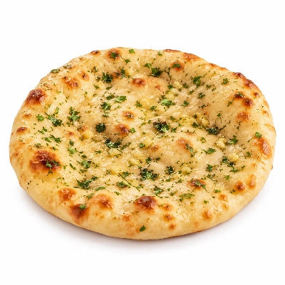 Sainsbury's Fresh Food Indian Accompaniments Garlic & Coriander Naan Bread Taste the Difference