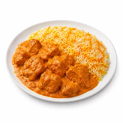 Sainsbury's Fresh Food Indian All Tikka Korma Meal for Two -3 Colour Pilau Rice