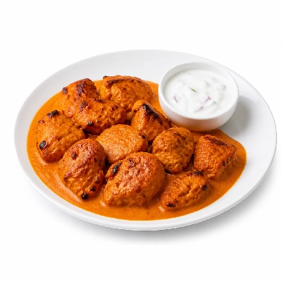 Sainsbury's Fresh Food Indian Chilled Meals Chicken Tikka with Raita Dip Taste the Difference