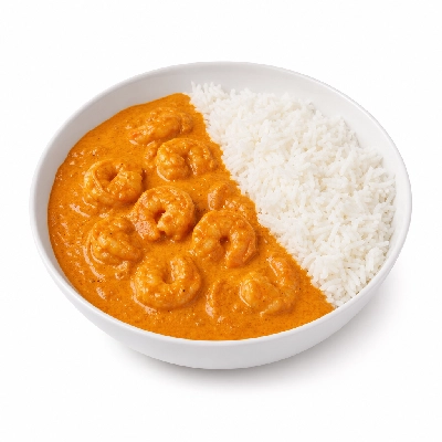 Sainsbury's Fresh Food Indian Chilled Meals Prawn Makhani and Rice