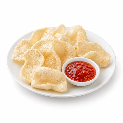 Sainsbury's Fresh Food Oriental Accompaniments Prawn Crackers & Chilli Dip