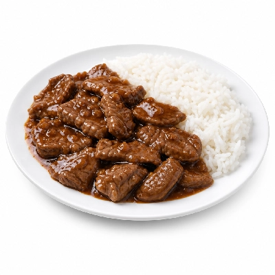 Sainsbury's Fresh Food Oriental All Beef Mandarin Sauce Jasmine Rice