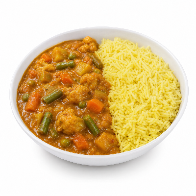 Sainsbury's Fresh Food Special Diet Weight Wathcers Vegetable Curry & Pilau Rice