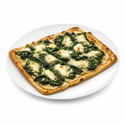 Sainsbury's Fresh Food Spinach and Goats Cheese Tarte Flamme "Taste the Difference"