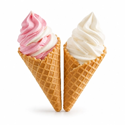 Sainsbury's Frozen Ice Cream Strawberry & Vanilla Cones
