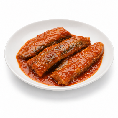 Sainsbury's Mackerel Fillets in Spicy Tomato Sauce 125g Can