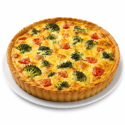 Sainsbury's Quiche Broccoli Cheese & Tomato