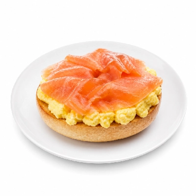 Sainsbury's Scrambled Egg & Salmon on a Bagel