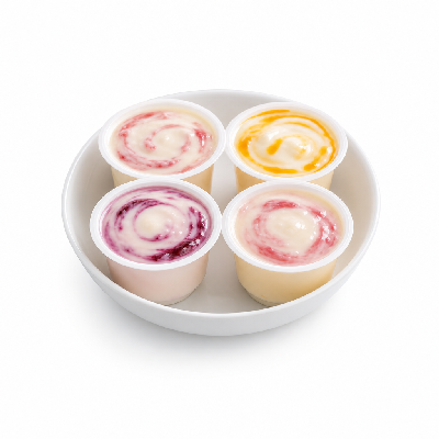 Sainsbury's Yogurts All Alpro Soya Smooth Strawberry & Banana Peach Pear
