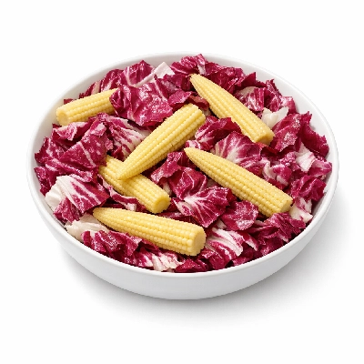 Salad with Radicchio and Baby Corn