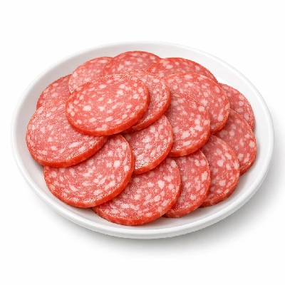Beef and pork salami cooked