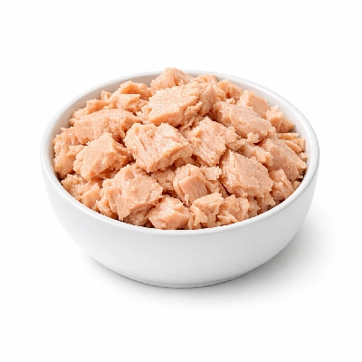 Salmon pink canned drained solids without skin and bones