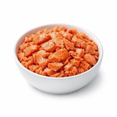 Salmon sockeye canned drained solids without skin and bones