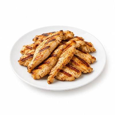 Samuel Mancino's Italian Eatery Chicken Breast Strips Fajita Grilled Marked Perdue 10 Inch Pizza