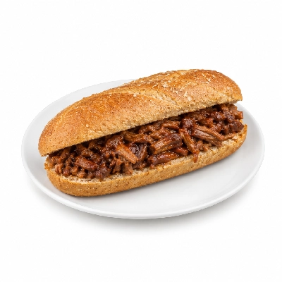 Samuel Mancino's Italian Eatery Grinders BBQ Beef Quarter Whole Wheat