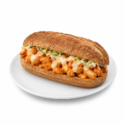Samuel Mancino's Italian Eatery Grinders Buffalo Chicken Half Whole Wheat