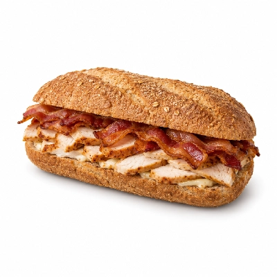 Samuel Mancino's Italian Eatery Grinders Chicken Bacon Club Whole Whole Wheat No Mayo