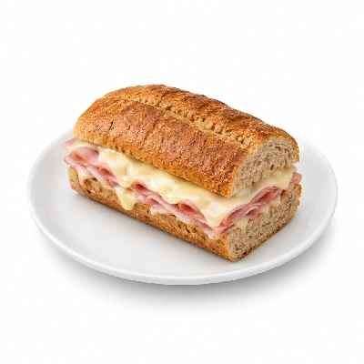 Samuel Mancino's Italian Eatery Grinders Ham & Cheese Quarter Whole Wheat No Mayo