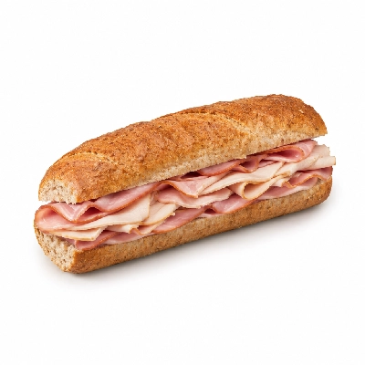 Samuel Mancino's Italian Eatery Grinders Ham & Turkey Quarter Whole Wheat