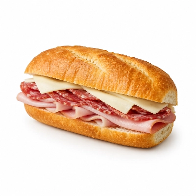 Samuel Mancino's Italian Eatery Grinders Ham Cheese & Salami Quarter No Mayo