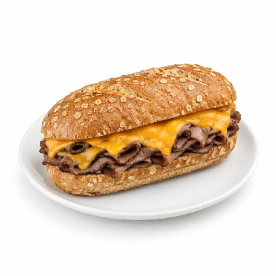 Samuel Mancino's Italian Eatery Grinders Roast Beef & Cheddar Quarter Whole Wheat