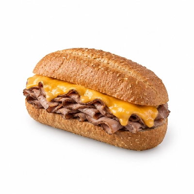 Samuel Mancino's Italian Eatery Grinders Roast Beef & Cheddar Whole Whole Wheat