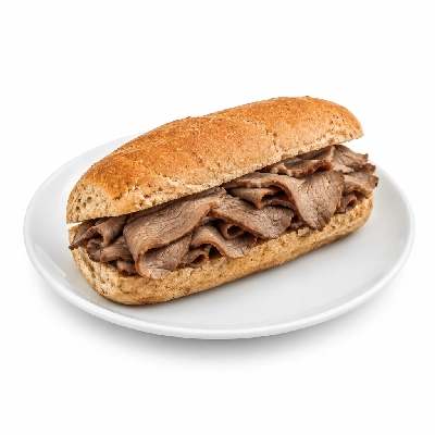Samuel Mancino's Italian Eatery Grinders Roast Beef Classic Half Whole Wheat