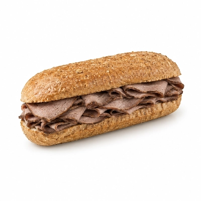 Samuel Mancino's Italian Eatery Grinders Roast Beef Classic Whole Whole Wheat No Mayo