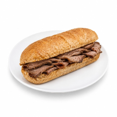 Samuel Mancino's Italian Eatery Grinders Roast Beef Half Whole Wheat