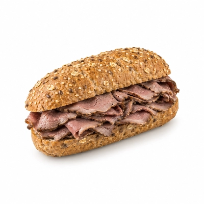 Samuel Mancino's Italian Eatery Grinders Roast Beef Whole Whole Wheat No Mayo