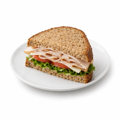 Samuel Mancino's Italian Eatery Grinders Turkey Quarter Whole Wheat No Mayo