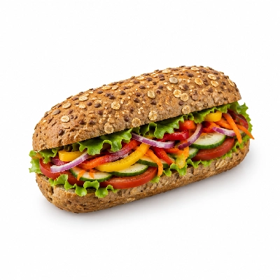 Samuel Mancino's Italian Eatery Grinders Veggie Half Whole Wheat No Mayo