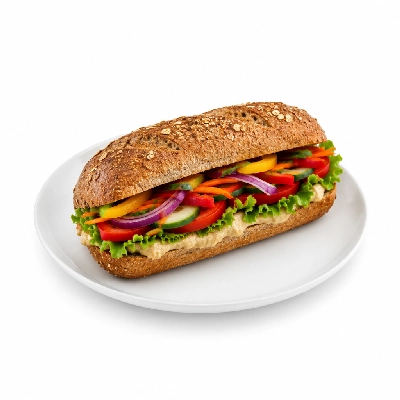 Samuel Mancino's Italian Eatery Grinders Veggie Whole Whole Wheat No Mayo