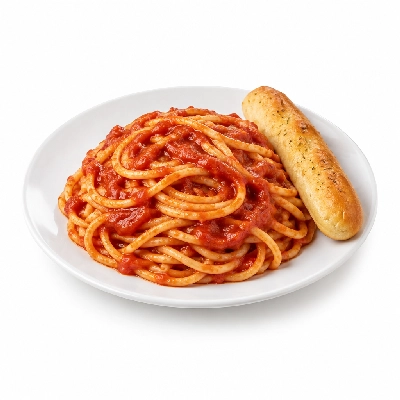 Samuel Mancino's Italian Eatery Kids Menu Kid's Spaghetti with 1 Bread Stick