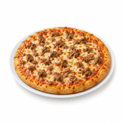 Samuel Mancino’s Italian Eatery Sausage Italian Chunks Cooked 14 Inch Pizza