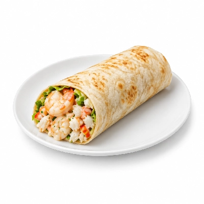 Samuel Mancino's Italian Eatery Wraps Seafood & Crab Whole No Xtra Mayo