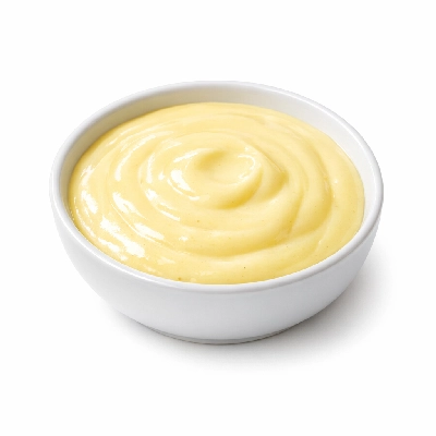 Sauce hollandaise with butterfat dehydrated prepared water