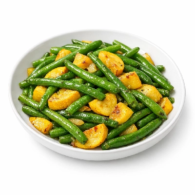 Sauteed green beans and squash