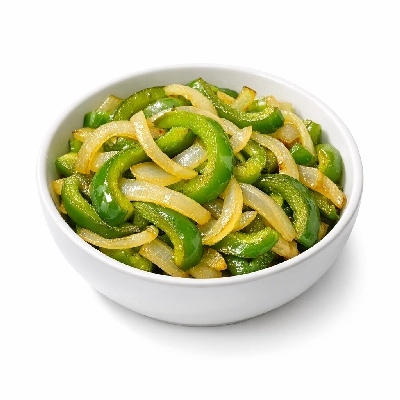Sauteed Green Bell Peppers and Onions