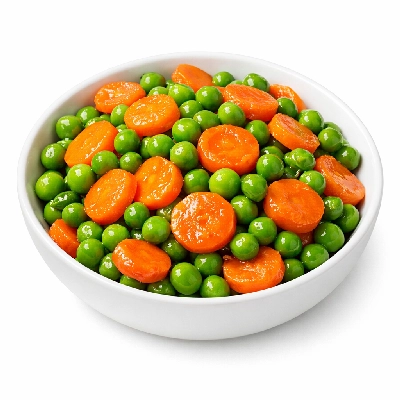 Sauteed peas and carrots